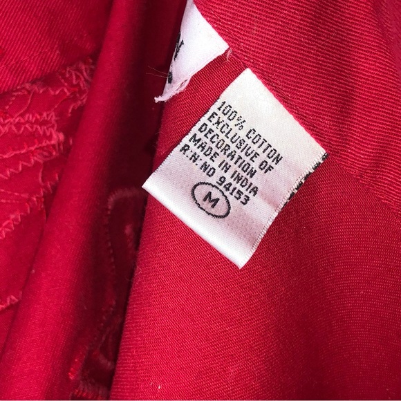 New Direction Embellished Red Jacket. SZ M - Picture 4 of 6